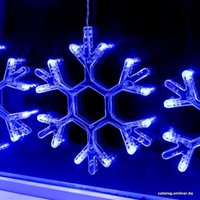 Гирлянда бахрома Luazon Decor Снежинки 2361713 (синий)