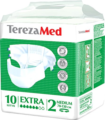 

Подгузники для взрослых Tereza Med Extra M (10 шт)
