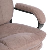 Офисное кресло TetChair Comfort Lux (22) metalBL (ткань, светло-коричневый, KUB 03)