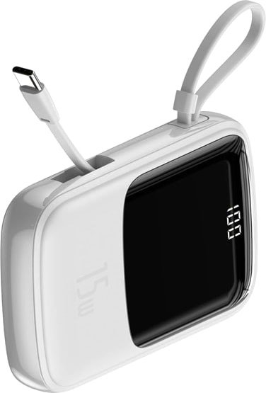 

Внешний аккумулятор Baseus Qpow Digital Display PPQD-A02 10000mAh (белый)