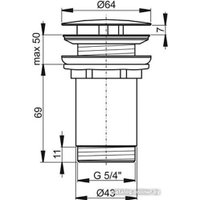 Донный клапан Ravak X01762
