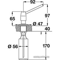 Дозатор для моющего средства Blanco Tango (хром) [511266] в Орше