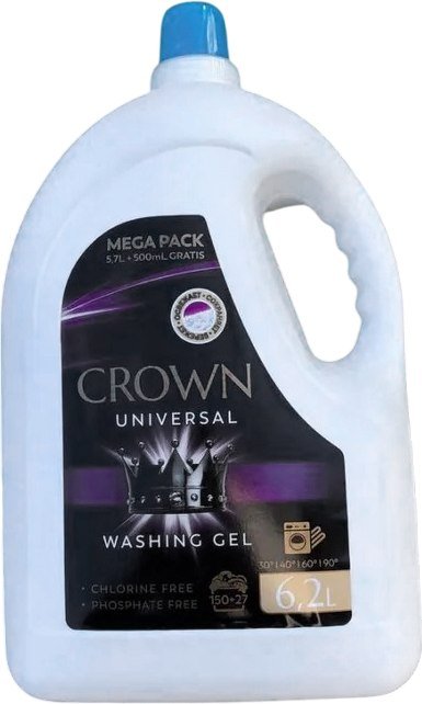 

Гель для стирки Crown Wash Универсальный (6.2л)