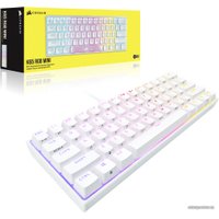 Клавиатура Corsair K65 RGB Mini 60% (белый, Cherry MX Speed, нет кириллицы)