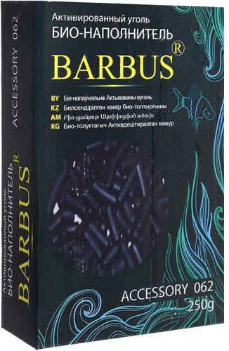 

Наполнитель фильтра Barbus Активированный уголь Accessory 062 (250 г)