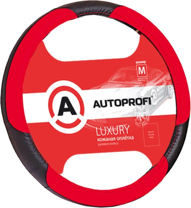 

Оплетка на руль Autoprofi AP-1010 BK/RD (M) (черный/красный)