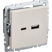 Розетка USB IEK Brite BR-U22-018-K10