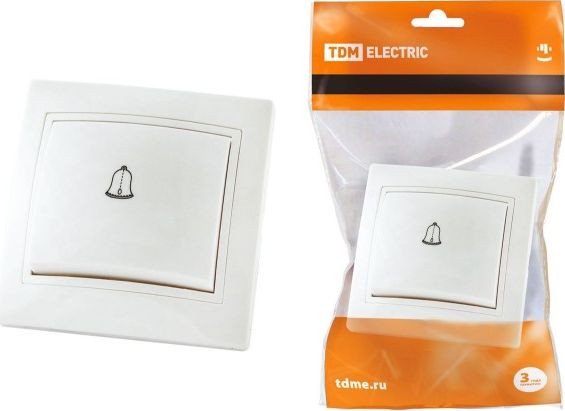 

Кнопка для звонка TDM Electric Таймыр SQ1814-0009 (белый)