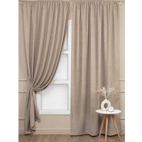 Комплект штор Amore Mio Вельвет 207-03 150x270 90589 (бежевый)