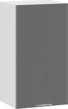 

Шкаф навесной Трия Кимберли 1ВВ4 с одной дверью (белый/титан)