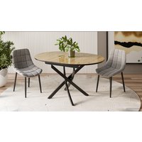 Кухонный стол Трия Diamond тип 3 КМ+02.68.000.168 (черный муар-бунратти глянец)