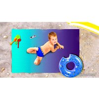 Полотенце Сирень Открытый космос 4999145 (синий/фиолетовый)