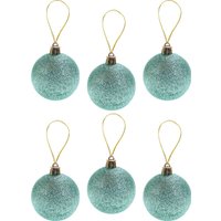 Елочная игрушка Miland Праздник в голубых оттенках НУ-4203 (30шт, 6см)