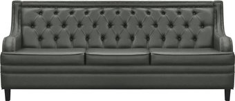 Диван Brioli Чикаго трехместный (экокожа, L21 серый)