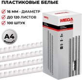 Office A4 16 мм 100 шт 254649 (белый)