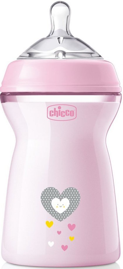 

Бутылочка для кормления Chicco Nursery Natural Feeling 00081335100000 (330 мл, розовый)
