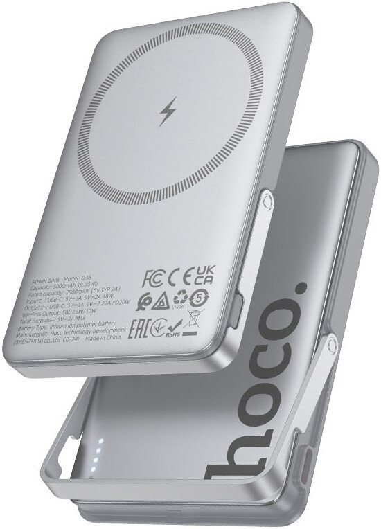 Внешний аккумулятор Hoco Q36 5000mAh (металлик)
