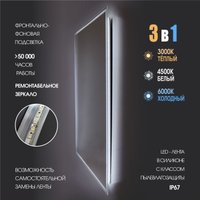 Алмаз-Люкс Зеркало Darwin 80100s-1 (с подсветкой и сенсорной кнопкой)