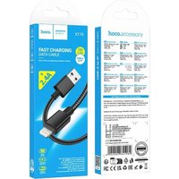 Кабель Hoco X119 USB Type-A - Lightning (1 м, черный)
