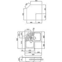 Кухонная мойка Elleci Master Corner Ghisa 70