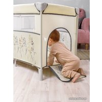 Манеж-кровать Amarobaby Transform Flora AMARO-26TrF/03 (бежевый)