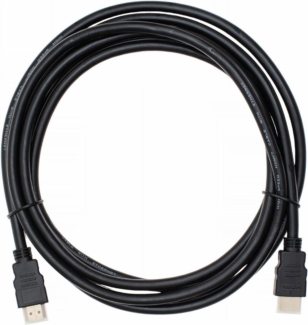 

Кабель CACTUS CS-HDMI.1.4-3 HDMI - HDMI (3м, черный)