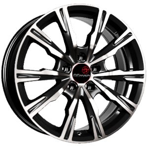 Литые диски Vector B221 17x7.5 5x112мм DIA 66.6мм ET 27мм Алмаз черный