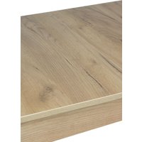 Кухонный стол ВВР Раздвижной (дуб крафт золотой/черный прямой, ЛДСП)