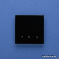 Беспроводной выключатель для жалюзи DeLUMO Senso одноканал. трехклавишный 9005 (классический черный)