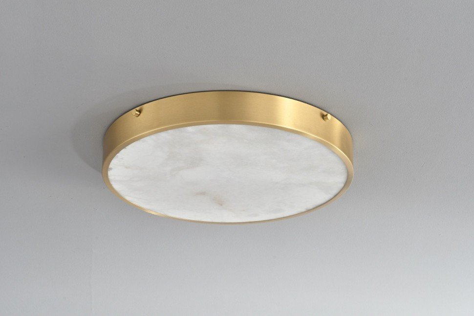 

Припотолочная люстра Belfast Devon 3395-3 BR MB (латунь/камень)