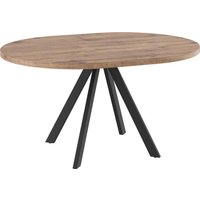 Кухонный стол Мамадома Rondo M-100 раздвижной 100-135 (дуб веллингтон/черный)