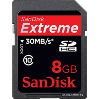 Карта памяти SanDisk Extreme SDHC 8 Гб (SDSDX3-008G)