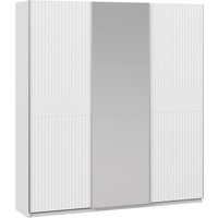 Шкаф-купе Трия Оскар Тиффани Т2 2100 282757 (серебро/белый снег/белый софт)