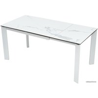 Кухонный стол M-City Corner 120 High Gloss DECDF5052THGSTATWHT (Statuario керамика/белый)