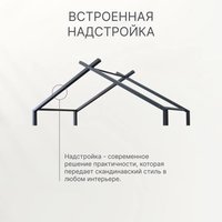 Кровать-тахта Диприз Juletta 90x200 Д.80039.2 (серый) в Бресте