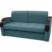 Диван Сириус Лидер-1 НПБ 185x110 (Eva 21 велюр зеленый)