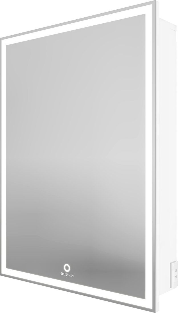 

Grossman Шкаф с зеркалом для ванной Меркадо-50 205005
