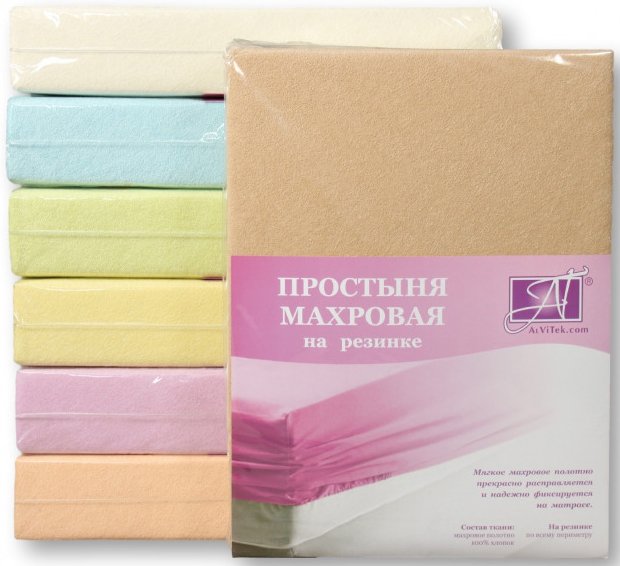 

Постельное белье Альвитек Махровая на резинке 160x200x20 ПМР-БЕ-160 (бежевый)
