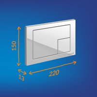 Унитаз подвесной Cersanit Brasko Slim 64824 + Aqua M 40 68177 с кнопкой Corner 64077 (кнопка белый)