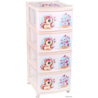 Комод Альтернатива 4-х секционный для девочек М1240 в Могилеве