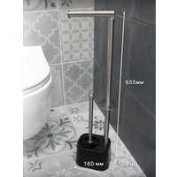 Держатель для туалетной бумаги и ершика Caspian 90007