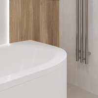 Ванна Lauter Bliss 150 L 21201051L (с каркасом и сифоном 21Y11021 матовый черный)