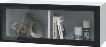 Полка MLK Шарлиз 1 стекл. дв. 900 (Белое сияние)