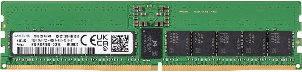 

Оперативная память Samsung 32ГБ DDR5 6400 МГц M321R4GA3EB2-CCP