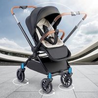 Коляска прогулочная «книга» Happy Baby Celine с перекидной ручкой (black)