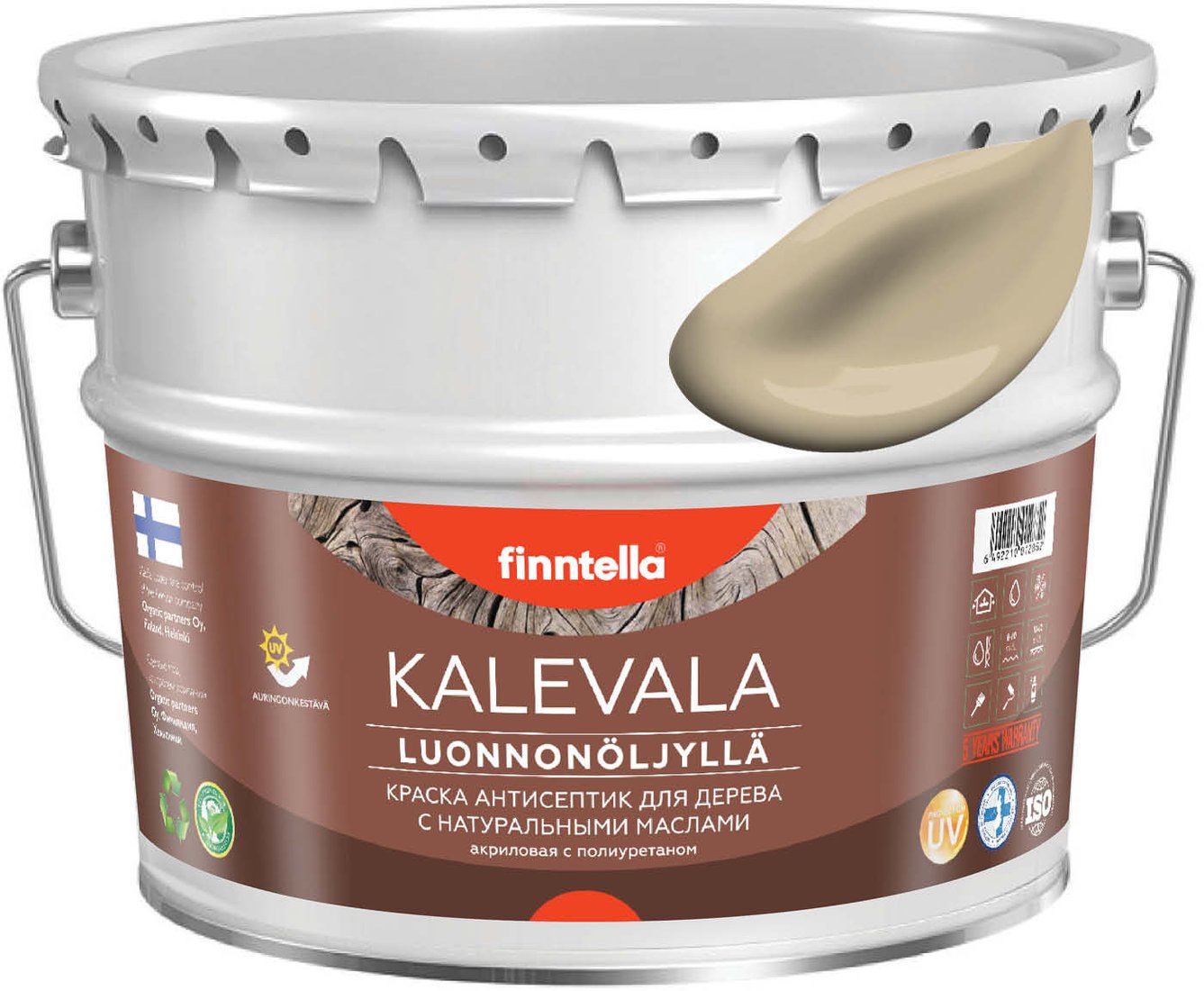 

Краска Finntella Kalevala Karamelli F-13-1-9-FL068 9 л (бежевый)