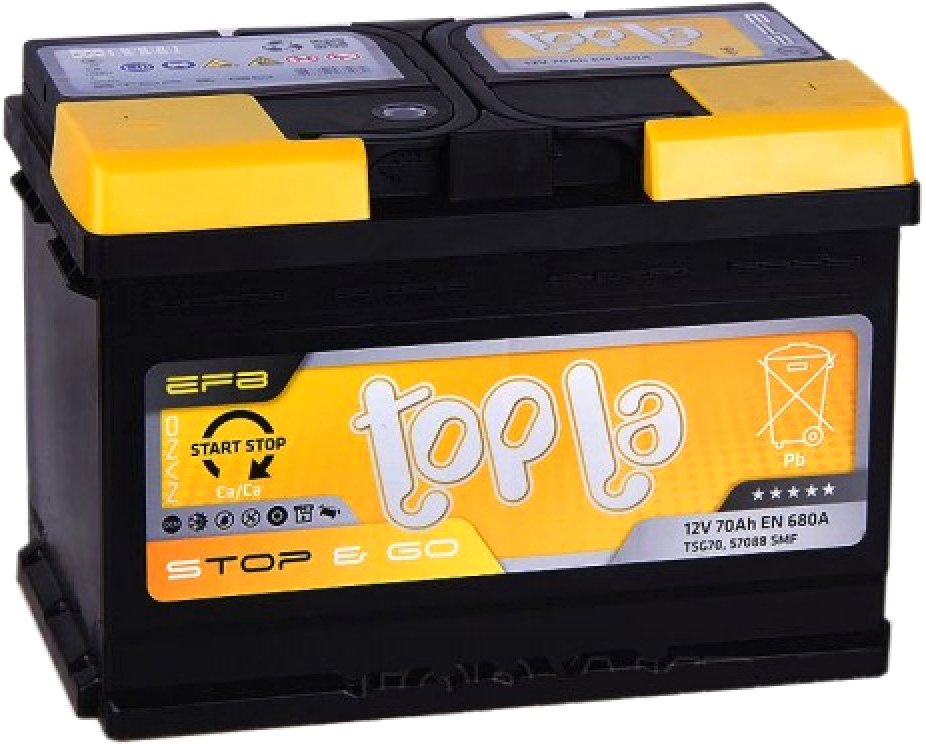 

Автомобильный аккумулятор Topla EFB Stop&Go JIS R+ 112270 (70 А/ч)