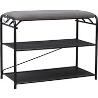 Банкетка ЗМИ Гранада 23 НБК с сиденьем ПДОГ23СНБК (черный/ткань нубук)