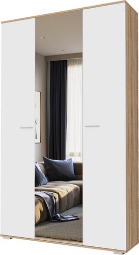 Памир Италия ШК-1300 (дуб сонома/белый глянец)