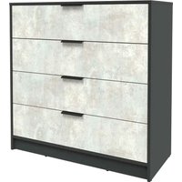 Комод Интерлиния Концепт КТ-К100 (бетон лайт/антрацит)